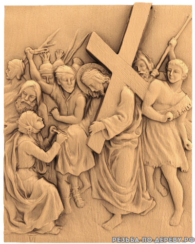 Резная икона Казнь Иисуса Христа #6 из дерева